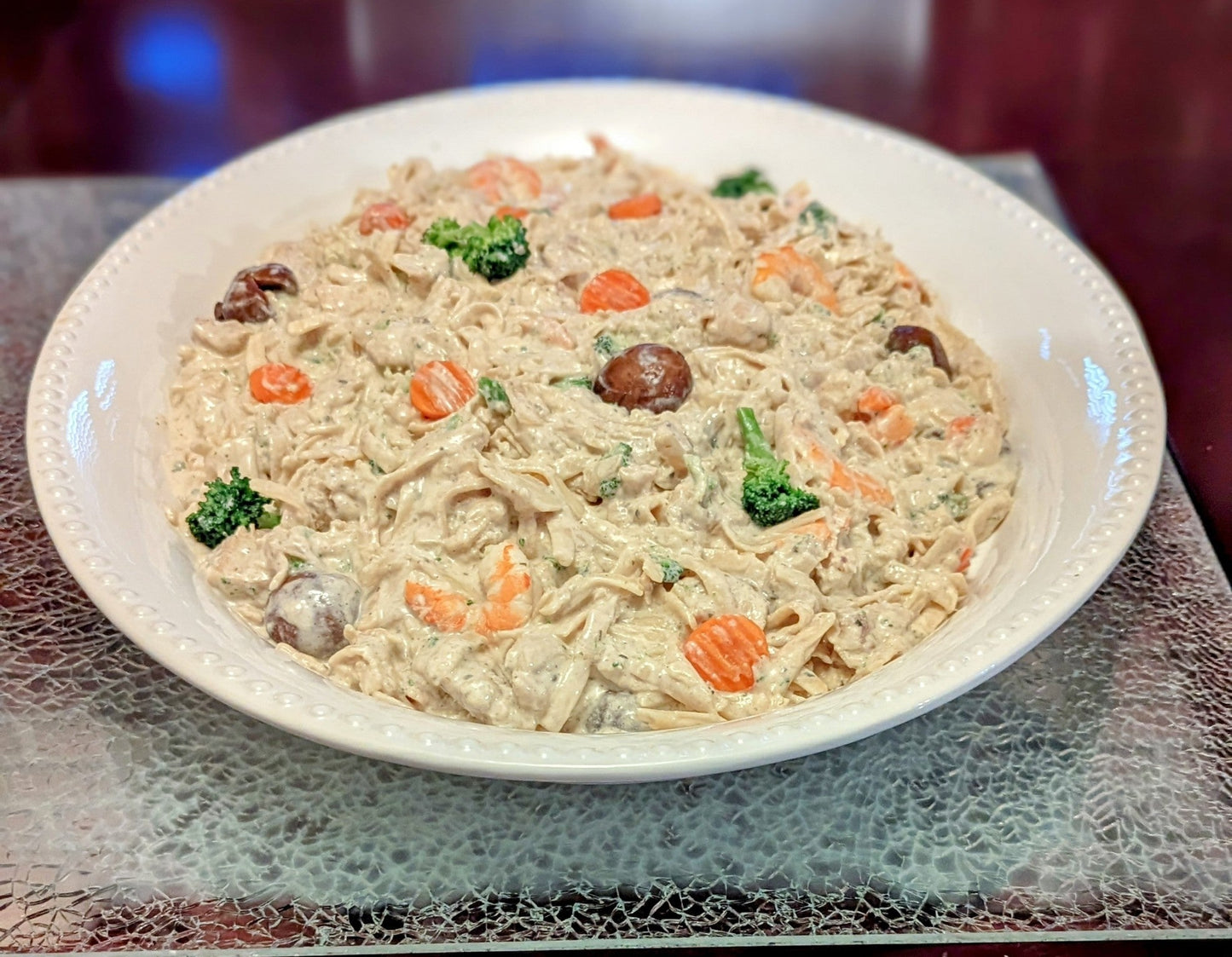 Chicken and Shrimp Fettuccine Alfredo